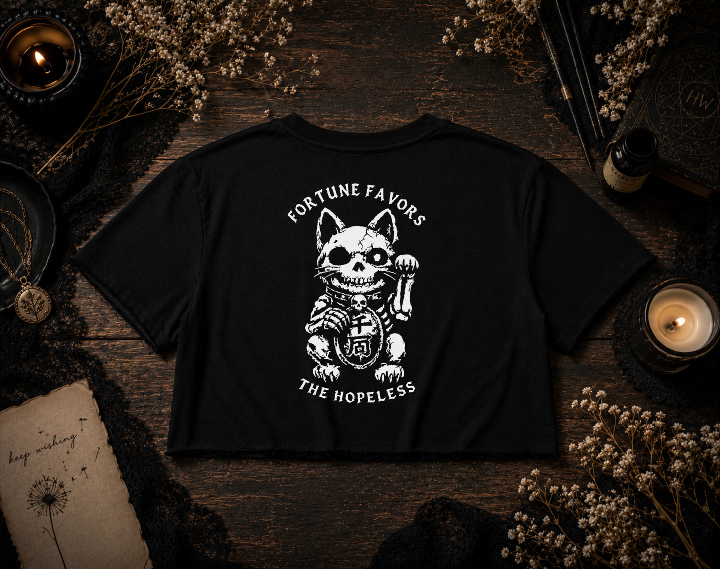 Fortune Favors The Hopeless Women's Crop Top